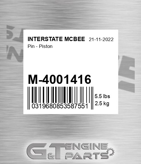 M-4001416 Pin - Piston