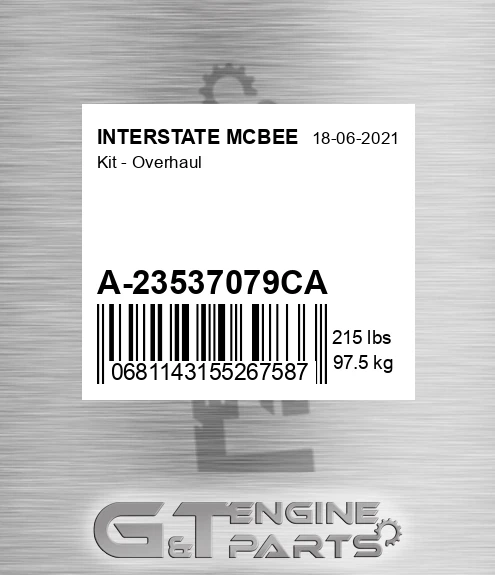 A-23537079CA Kit - Overhaul