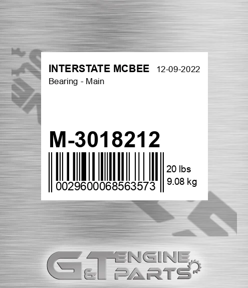 M-3018212 Bearing - Main