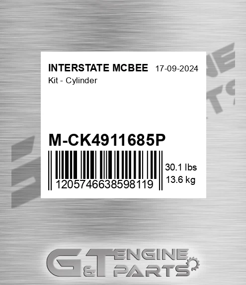 M-CK4911685P Kit - Cylinder for INTERSTATE MCBEE