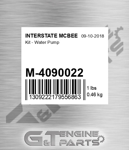 M-4090022 Kit - Water Pump