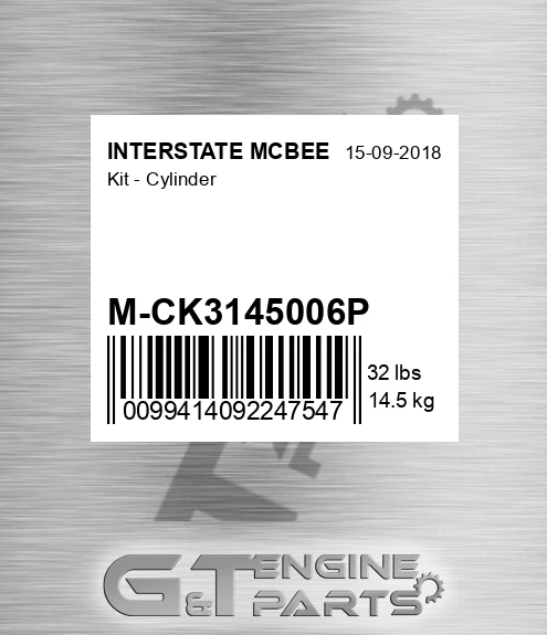 M-CK3145006P Kit - Cylinder for INTERSTATE MCBEE