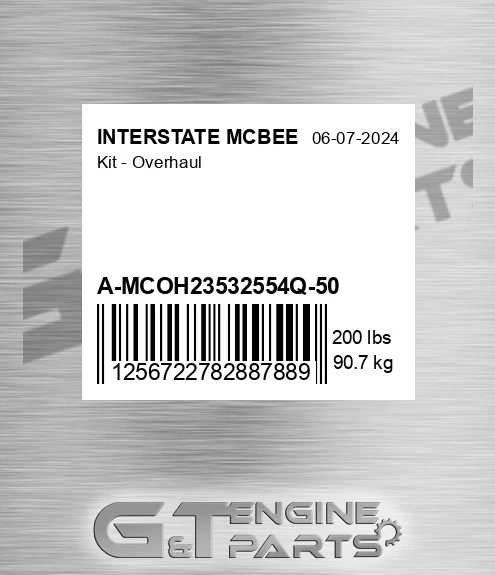 A-MCOH23532554Q-50 Kit - Overhaul