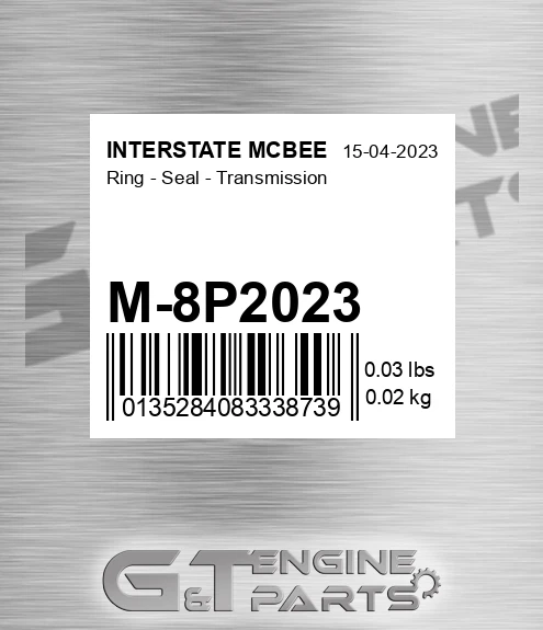 M-8P2023 Ring - Seal - Transmission for INTERSTATE MCBEE