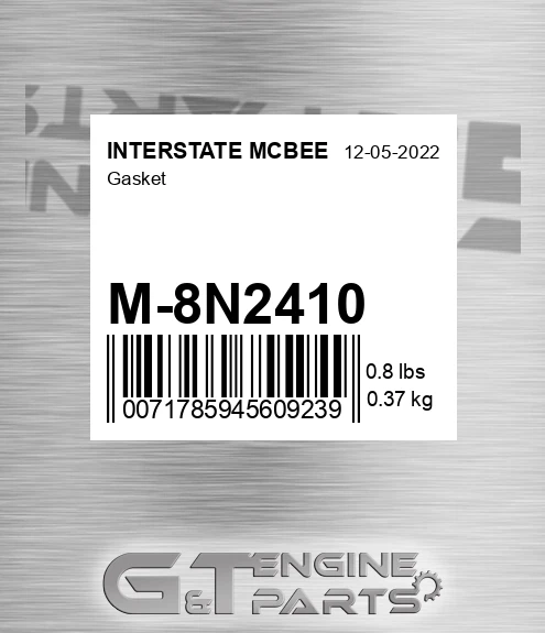M-8N2410 Gasket for INTERSTATE MCBEE