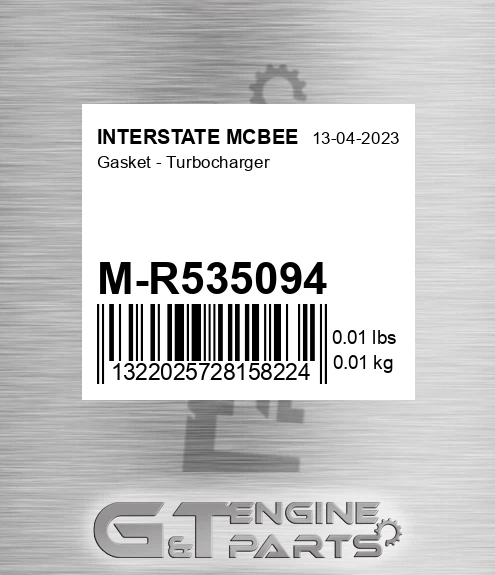 M-R535094 Gasket - Turbocharger