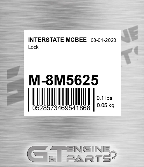 M-8M5625 Lock for INTERSTATE MCBEE
