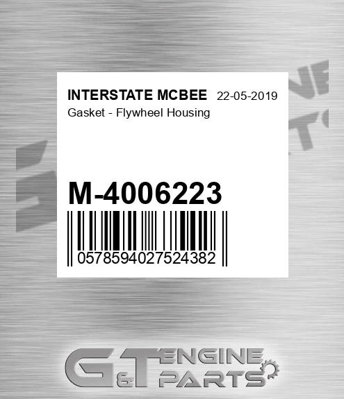 M-4006223 Gasket - Flywheel Housing