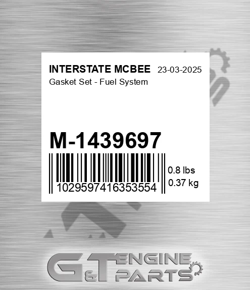 M-1439697 Gasket Set - Fuel System for INTERSTATE MCBEE