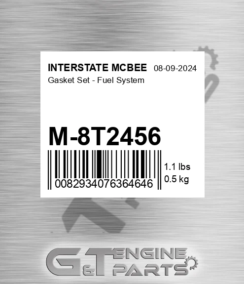 M-8T2456 Gasket Set - Fuel System for INTERSTATE MCBEE
