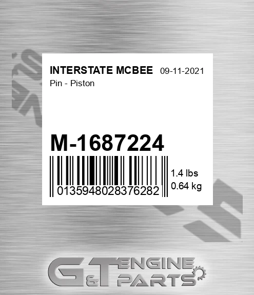 M-1687224 Pin - Piston for INTERSTATE MCBEE