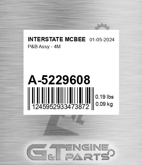 A-5229608 P&b Assy - 4m