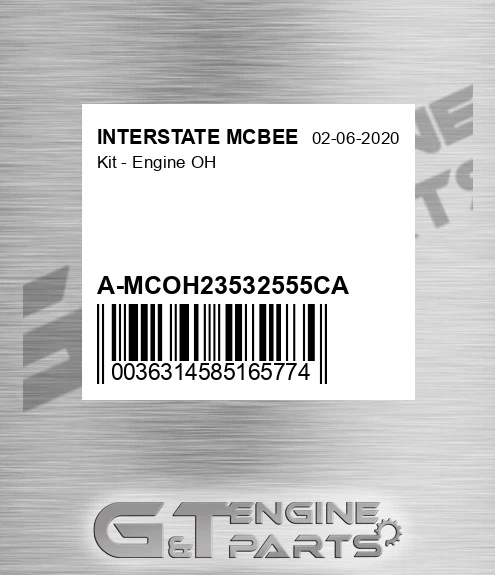 A-MCOH23532555CA Kit - Engine Oh