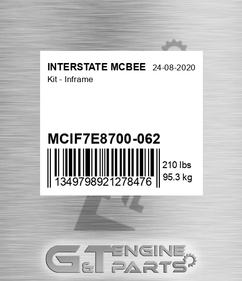 MCIF7E8700-062 Kit - Inframe