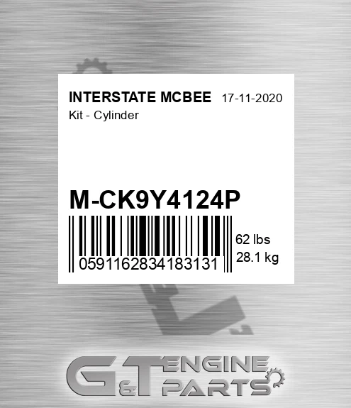 M-CK9Y4124P Kit - Cylinder for INTERSTATE MCBEE