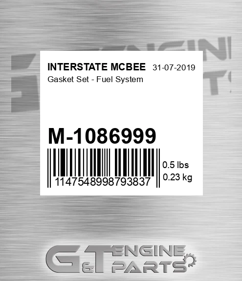 M-1086999 Gasket Set - Fuel System for INTERSTATE MCBEE