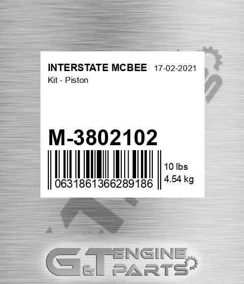 M-3802102 Kit - Piston