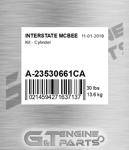 A-23530661CA Kit - Cylinder