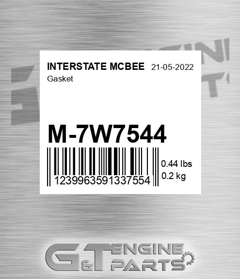 M-7W7544 Gasket for INTERSTATE MCBEE