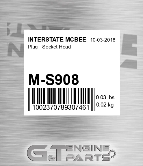 M-S908 Plug - Socket Head