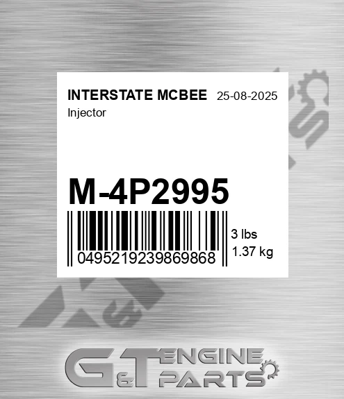 M-4P2995 Injector for INTERSTATE MCBEE