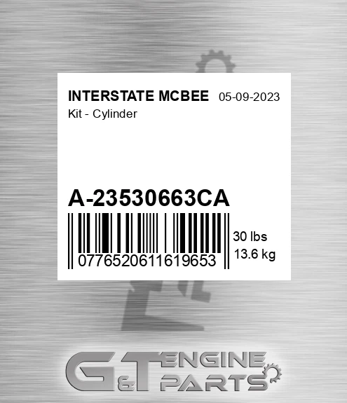 A-23530663CA Kit - Cylinder
