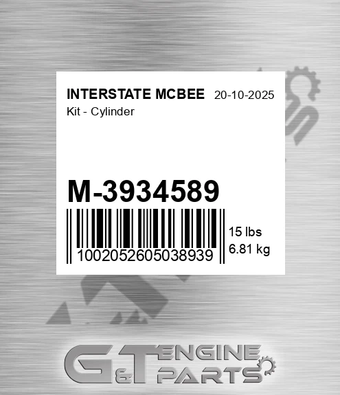M-3934589 Kit - Cylinder