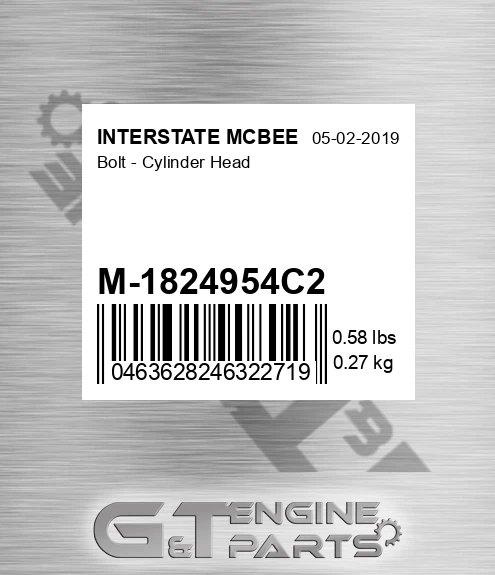 M-1824954C2 Bolt - Cylinder Head