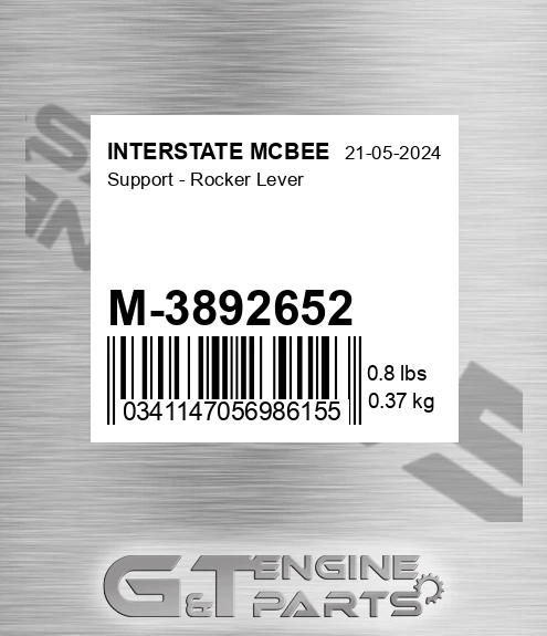 M-3892652 Support - Rocker Lever