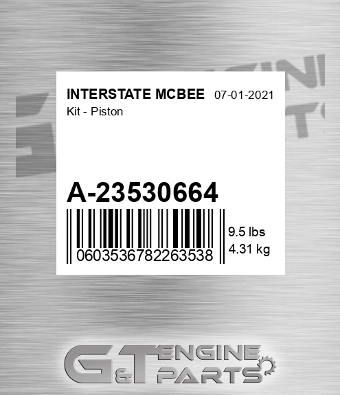 A-23530664 Kit - Piston