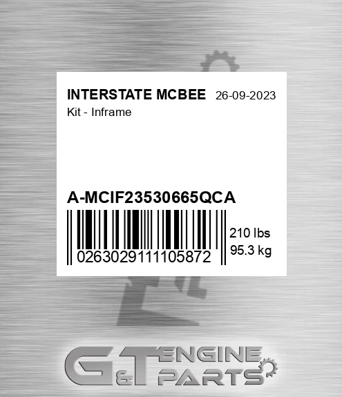 A-MCIF23530665QCA Kit - Inframe