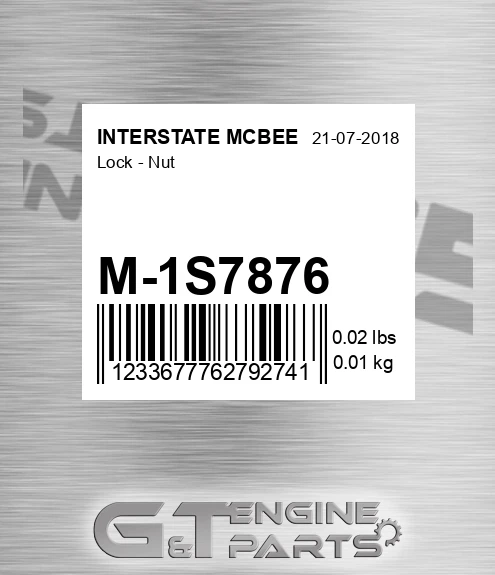 M-1S7876 Lock - Nut for INTERSTATE MCBEE