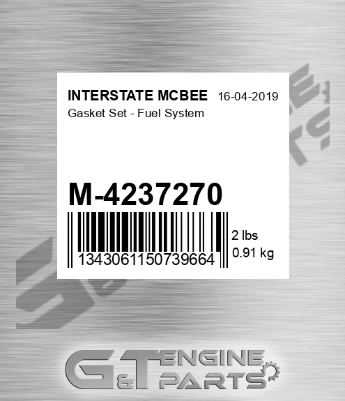 M-4237270 Gasket Set - Fuel System for INTERSTATE MCBEE