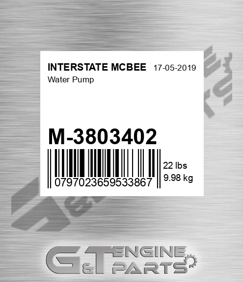 M-3803402 Water Pump
