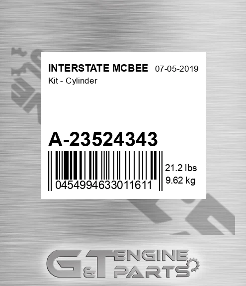 A-23524343 Kit - Cylinder for INTERSTATE MCBEE