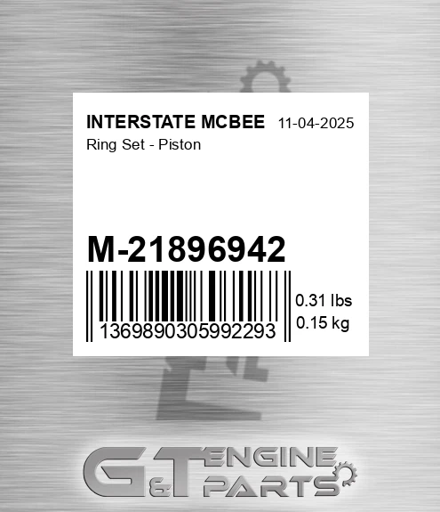 M-21896942 Ring Set - Piston