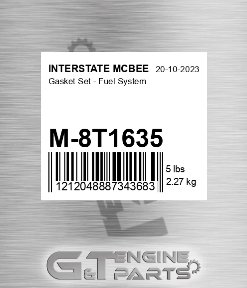 M-8T1635 Gasket Set - Fuel System for INTERSTATE MCBEE