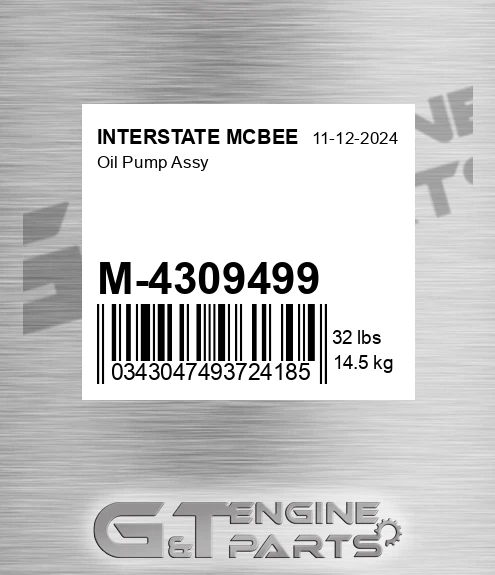 M-4309499 Oil Pump Assy
