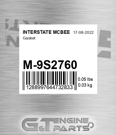 M-9S2760 Gasket for INTERSTATE MCBEE