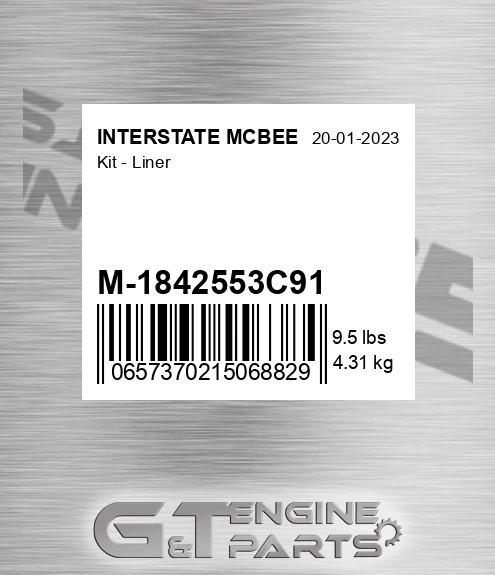 M-1842553C91 Kit - Liner