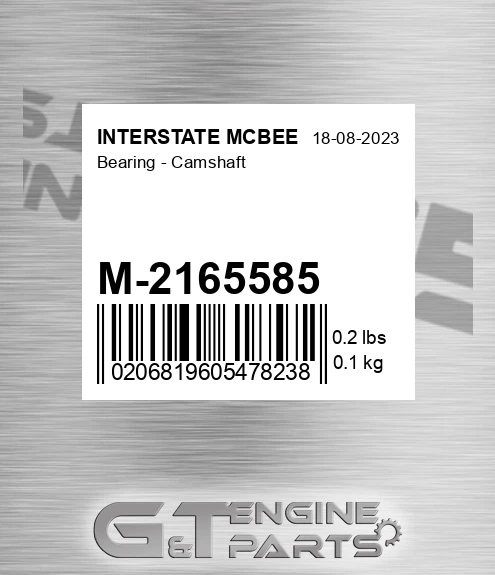 M-2165585 Bearing - Camshaft for INTERSTATE MCBEE