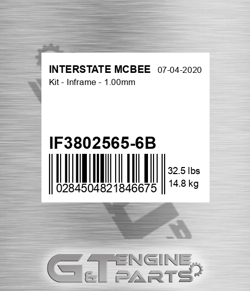 IF3802565-6B Kit - Inframe - 1.00mm