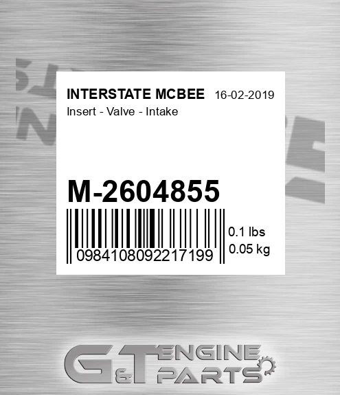 M-2604855 INTERSTATE MCBEE Insert - Valve - Intake