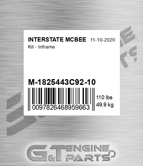 M-1825443C92-10 Kit - Inframe