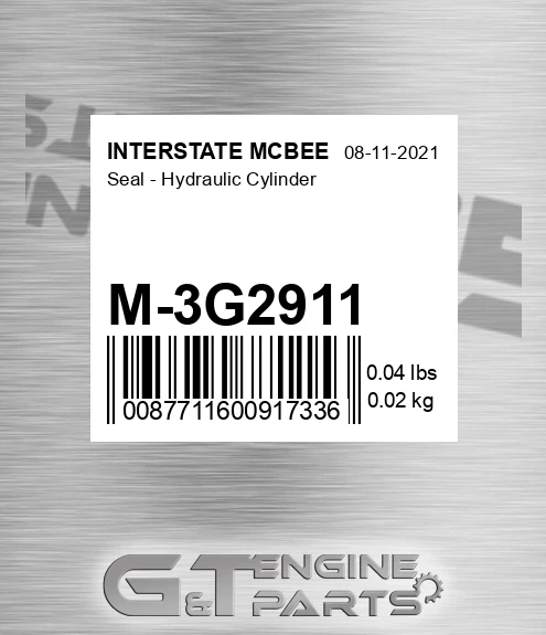 M-3G2911 Seal - Hydraulic Cylinder for INTERSTATE MCBEE