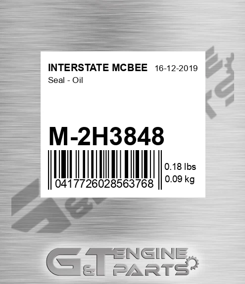 M-2H3848 Seal - Oil for INTERSTATE MCBEE
