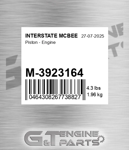 M-3923164 Piston - Engine