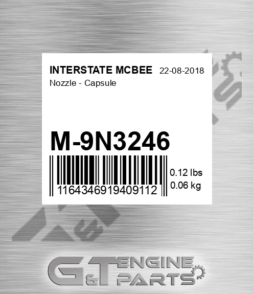 M-9N3246 Nozzle - Capsule for INTERSTATE MCBEE
