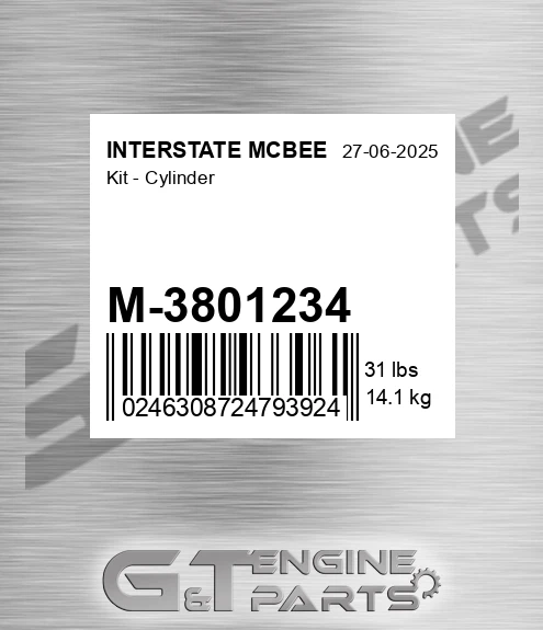 M-3801234 Kit - Cylinder