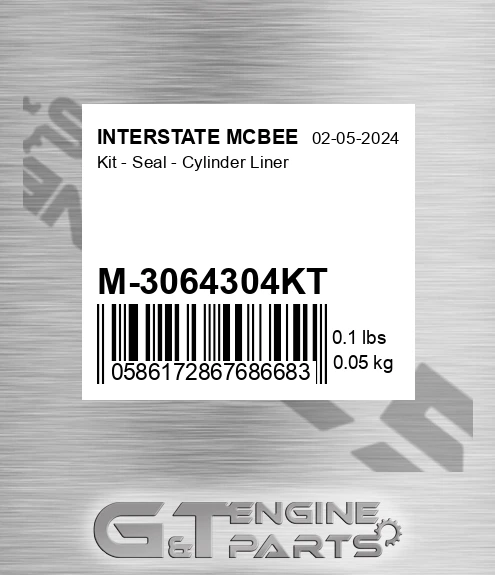 M-3064304KT Kit - Seal - Cylinder Liner